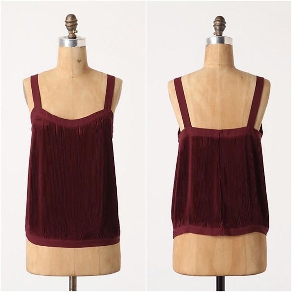 Anthropologie Pleats Abounding Tank by Maple - Picture 1 of 6